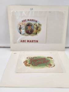 lot 148 image: Vintage cigar box labels