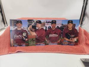 lot 173 image: Selection of 4 Houston Astros 3 x 5 autographed players photos.  These were signed while owner was a patient at Walter Reed Hospital
