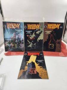lot 177 image: Selection of 1,2,3, and 4 Hellboy comics