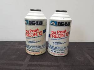lot 183 image: Selection of 4 unopened cans of Freon 12