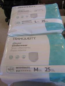 lot 37 image: NEW 2 packs of Tranquility womans discreet incontinence size Large