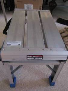 lot 56 image: Hall master platform sides fold down step stool