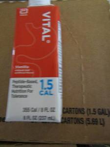 lot 65 image: 2 boxes of Vital Vanilla Nutrition drinks (24 box)
