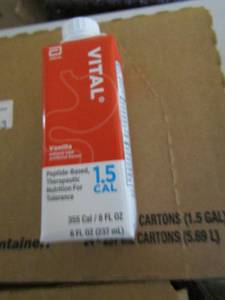lot 66 image: 2 boxes of Vital Vanilla Nutrition drinks (24 box)