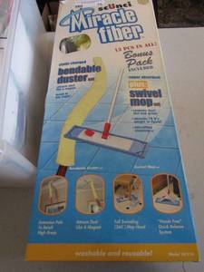 lot 76 image: Miracle fiber mop 13 pieces  NIB