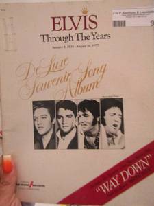 lot 96 image: Vintage Elvis lot-book, sheet music and more