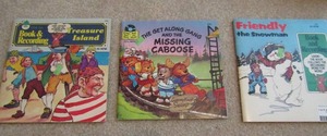lot 97 image: Lot of childrens books with read along records (times the money)
