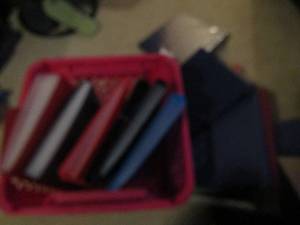 lot 121 image: 10 binders and folder organizers