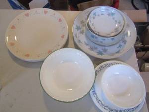 lot 132 image: Lot of Correll plates saucers, bowls etc.