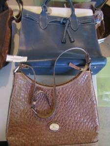 lot 160 image: Dooney and Bourke purses x2
