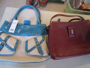 lot 161 image: NEW Emilie M purse and Tumi purse like new