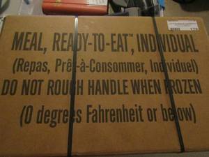 lot 178 image: MREs Navy-Army
