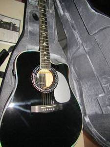 lot 185 image: NEW Reflections Estoban limited edition steel string guitar