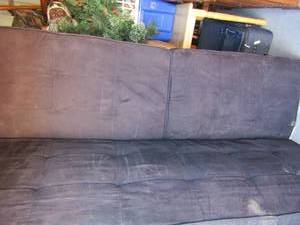 lot 255 image: Black futon full size