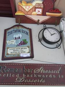 lot 272 image: Decor signs- Apple jam, The testing room, plus quotes