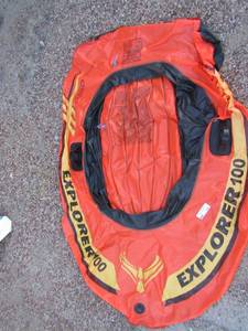 lot 285 image: Explorer 100 single seat water float unknown of any damage