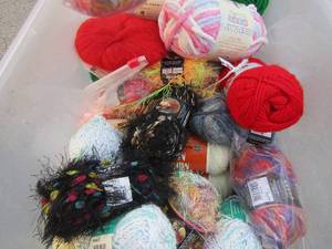 lot 38 image: Bernat yarn assorted colors