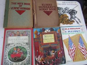 lot 30 image: BOOKS - NOTEBOOK OF ELBERT HUBBARD, SCRAPBOOK,   THE KNIGHT OF THE LION, FAVORISMS, PLUS