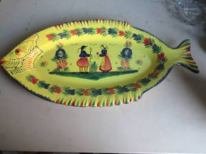 lot 138 image: 25x12 Navajo Fish serving platter