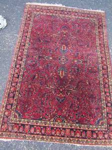 lot 15 image: MAROON Area rug 58x 40