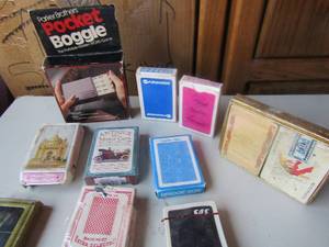 lot 165 image: Games- game cards pocket boggle