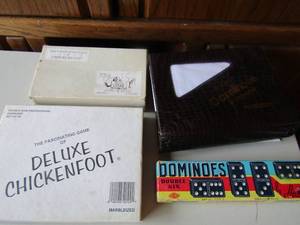 lot 166 image: Games-chicken foot, dominoes and more