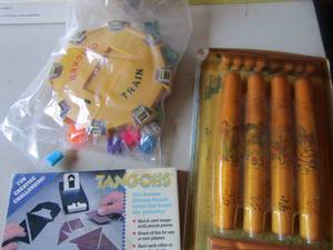 lot 167 image: Games- Chicken train and Tangoes Chinese puzzle