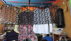 lot 152 image: Lot of Ladies Blouse sizes Lg and XLg in Styles and Colors as Shown