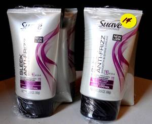 lot 14 image: BRAND NEW Suave Professionals Sleek Anti-Frizz Smooth & Shine Cream 3.5 oz (2X$)