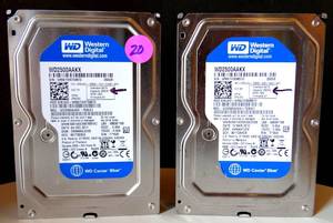 lot 20 image: WD2500AAKX-753CA1, DCM HHRNNT2CH, Western Digital 250GB SATA 3.5 Hard Drive (2X$)