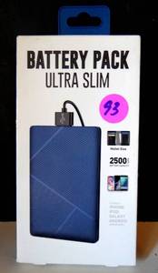 lot 93 image: Battery Pack Ultra Slim 2500 mAh Pocket Power New In Box