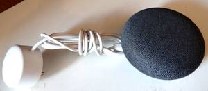 lot 106 image: Google Home Mini Model HOA Smart Assistant Bluetooth Speaker wPower Supply