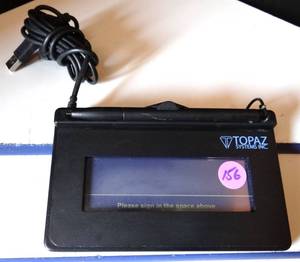 lot 156 image: Topaz T-S460-HSB-R USB Electronic Signature Capture Pad $$$