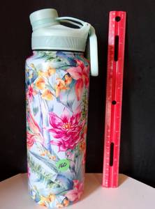 lot 160 image: TAL Stainless Steel Ranger Water Bottle 40 fl oz Floral Insulated Bottle