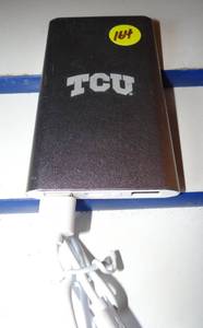 lot 164 image: BULLET Sleek Aluminum 4000 mAh Power Bank - SM-3923 (TCU LOGO)