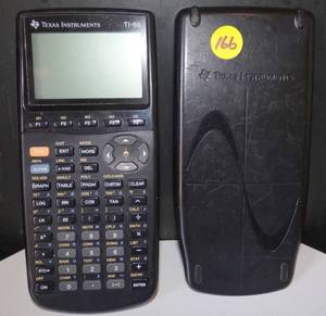 lot 166 image: Texas Instruments TI-86 Graphing Calculator w Cover