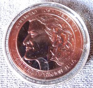 lot 196 image: ENCAPSULATED 1932 X Olympiad - Los Angeles - Mildred Didrikson Womens Track Medal