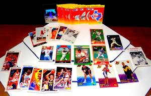 lot 198 image: NICE COLLECTION OF SPORTCARDS INCLUDING BIG LOT OF MLB STICKERS