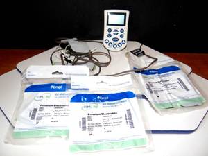 lot 225 image: Empi Select Tens Device Unit 199580-001 with Self Adhesive Electrodes .