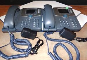 lot 234 image: LOT OF 2 - Cisco SPA525G 5-Line IP Phones wColor Display $$$