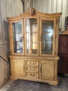 lot 20 image: Large Buffet cabinet goes with other lots in sale