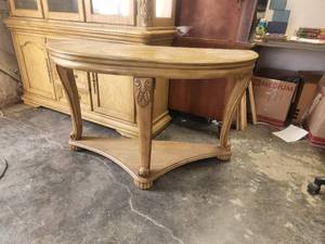 lot 122 image: half round side table