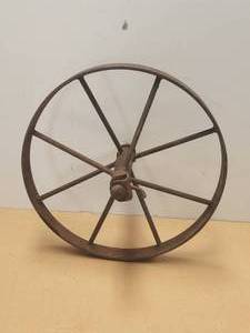 lot 244 image: Vintage metal wheel