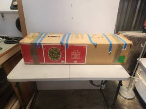 lot 230 image: 7.5-foot artificial Christmas tree