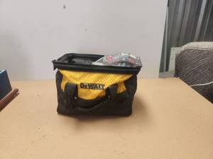 lot 264 image: Dewalt soft toolbox with contents
