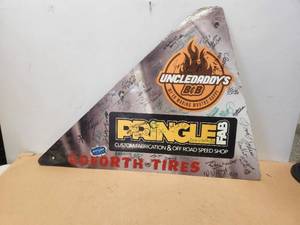 lot 253 image: Metal sign loaded with autographs