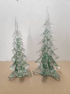 lot 205 image: Glass Christmas trees by Enesco