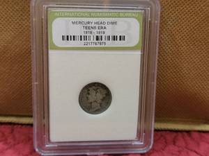 lot 198 image: Mercury Head Dimes-Teens ERA, 1918 - International Numismatic Bureau