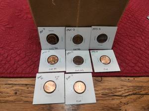 lot 176 image: Selection of pennies