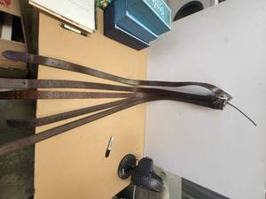 lot 154 image: Selection of mens leather belts